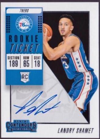Landry Shamet [Ball at Head Autograph] #131