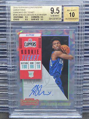 Shai Gilgeous Alexander [Ball High Autograph Cracked Ice] #106