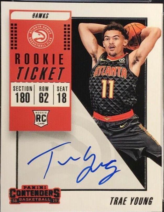 Trae Young [Ball Behind Head Autograph] #142
