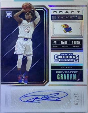 Devonte' Graham [Autograph Draft Ticket] #81