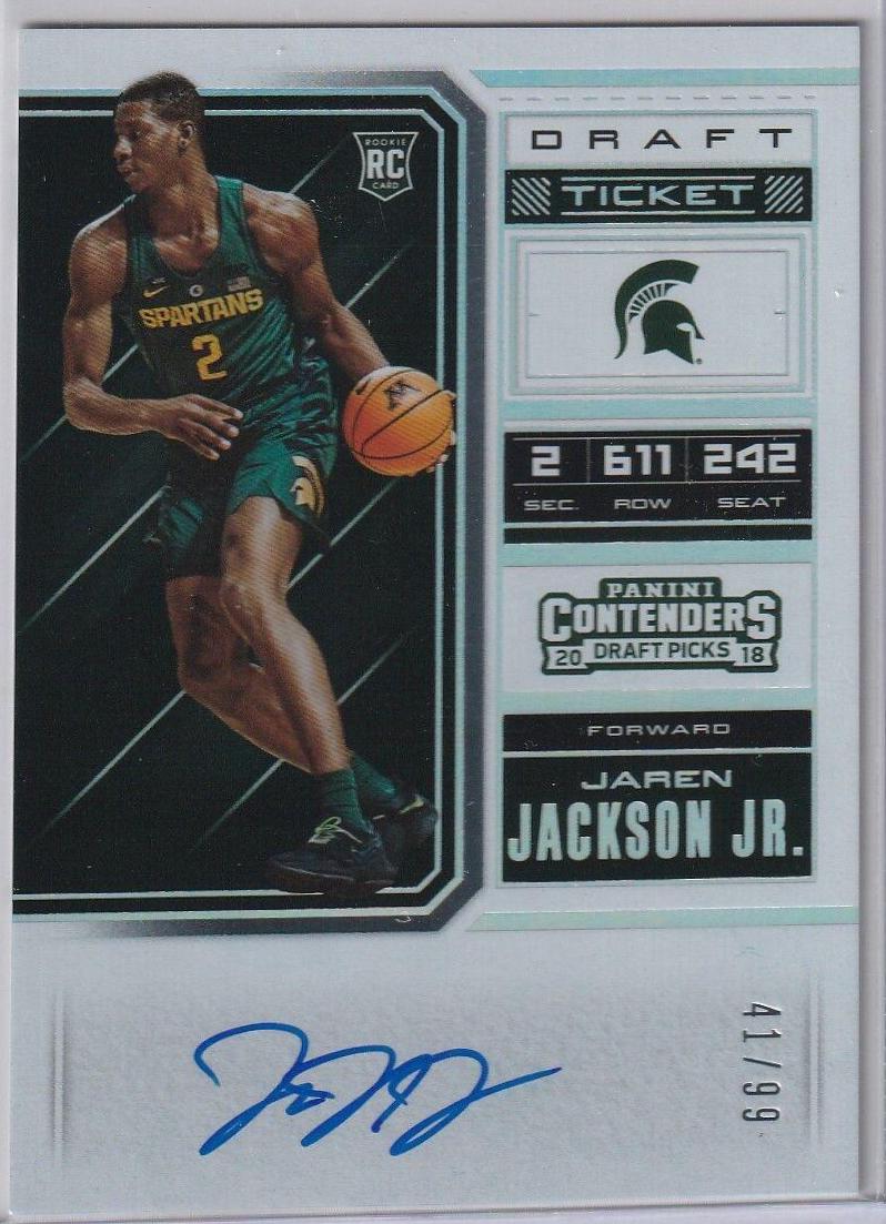 Jaren Jackson Autograph Playoff Ticket #54