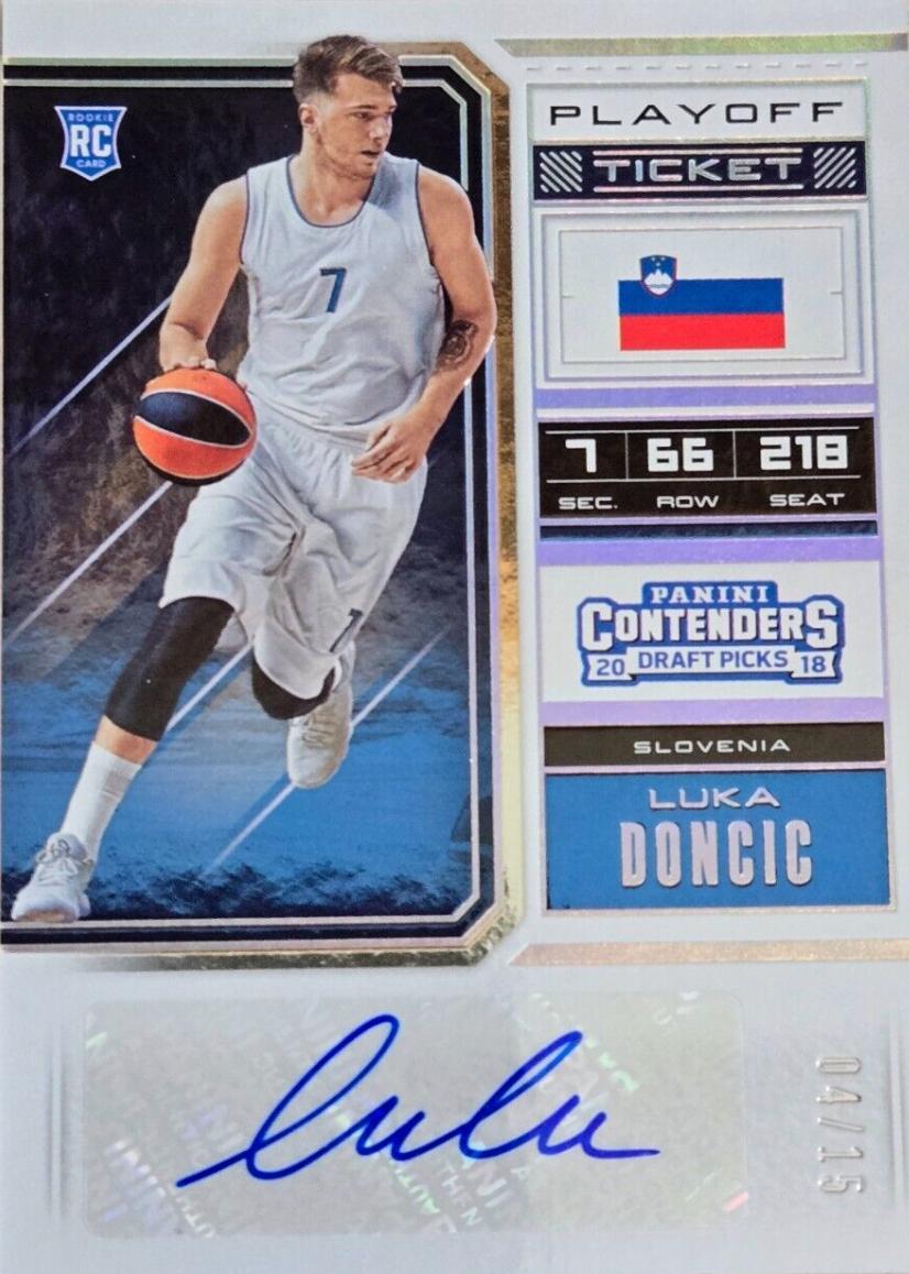 Luka Doncic [Autograph Playoff Ticket] #126