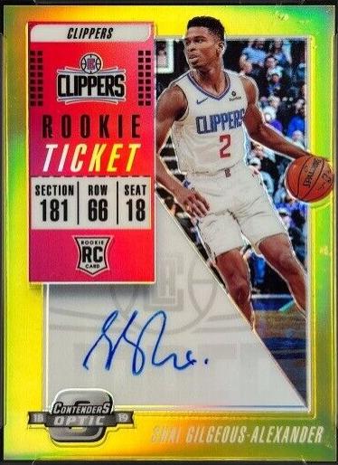 Shai Gilgeous Alexander [White Jersey Autograph Gold] #114