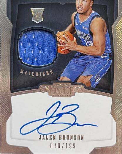 Jalen Brunson [Autograph Jersey Silver] #148