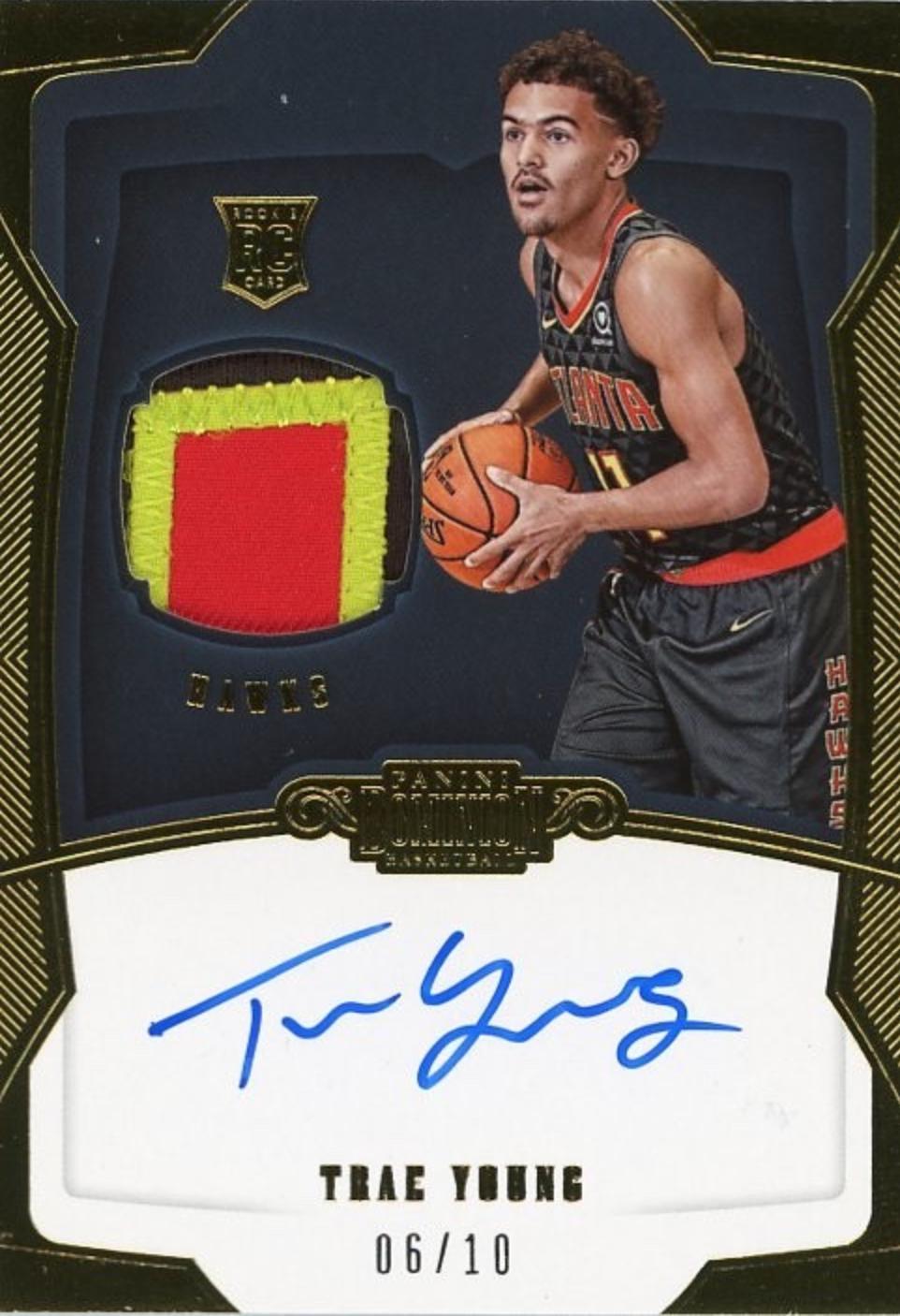 Trae Young [Autograph Jersey Gold] #180