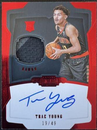 Trae Young [Autograph Jersey Red] #180