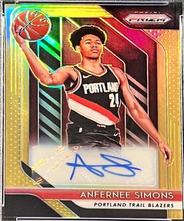 Anfernee Simons [Gold Prizm] #RSASM