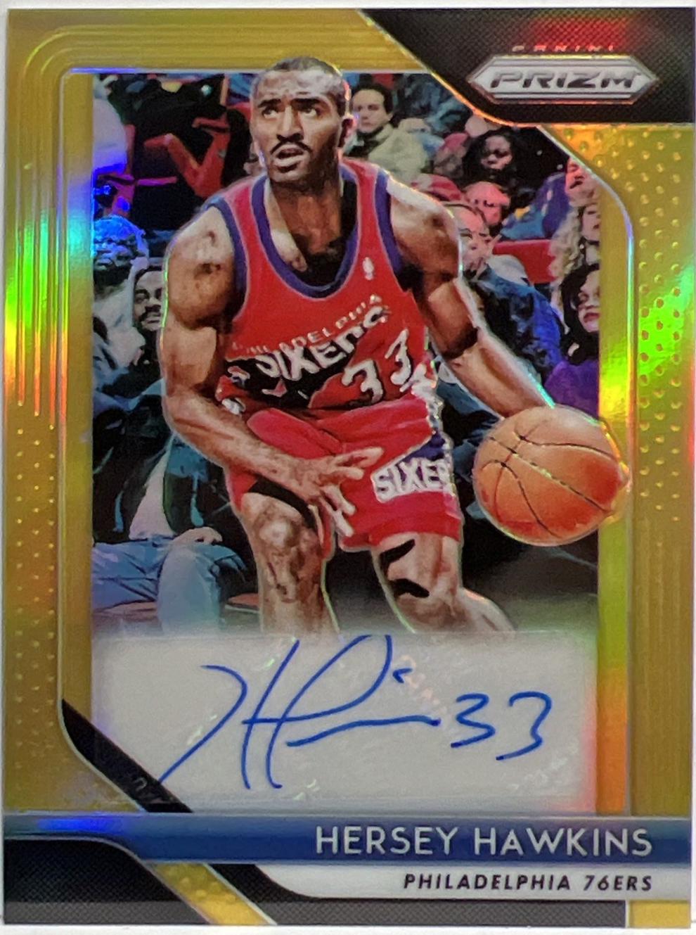 Hersey Hawkins [Gold Prizm] #SHHK
