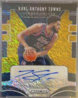 Karl Anthony Towns [Gold Prizm] #KAT