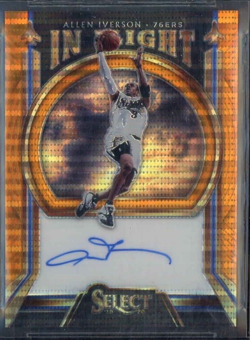 Allen Iverson [Neon Orange Pulsar Prizm] #IF-AIV