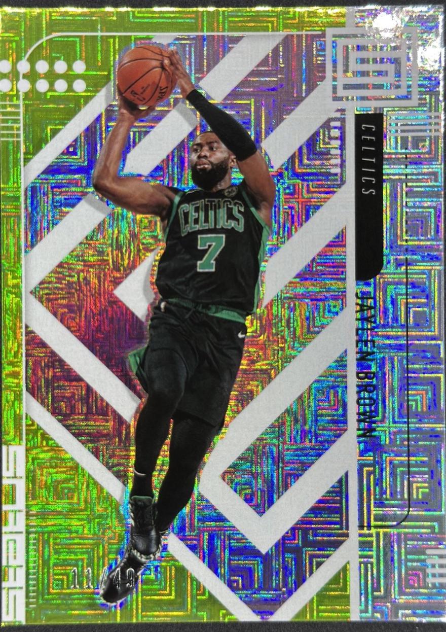 Jaylen Brown [Green Escher Squares] #102
