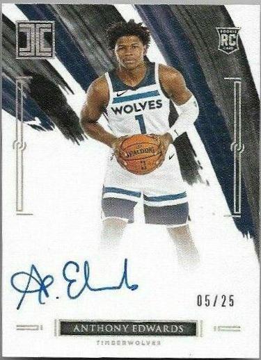 Anthony Edwards [Jersey Autograph Holo Silver] #140