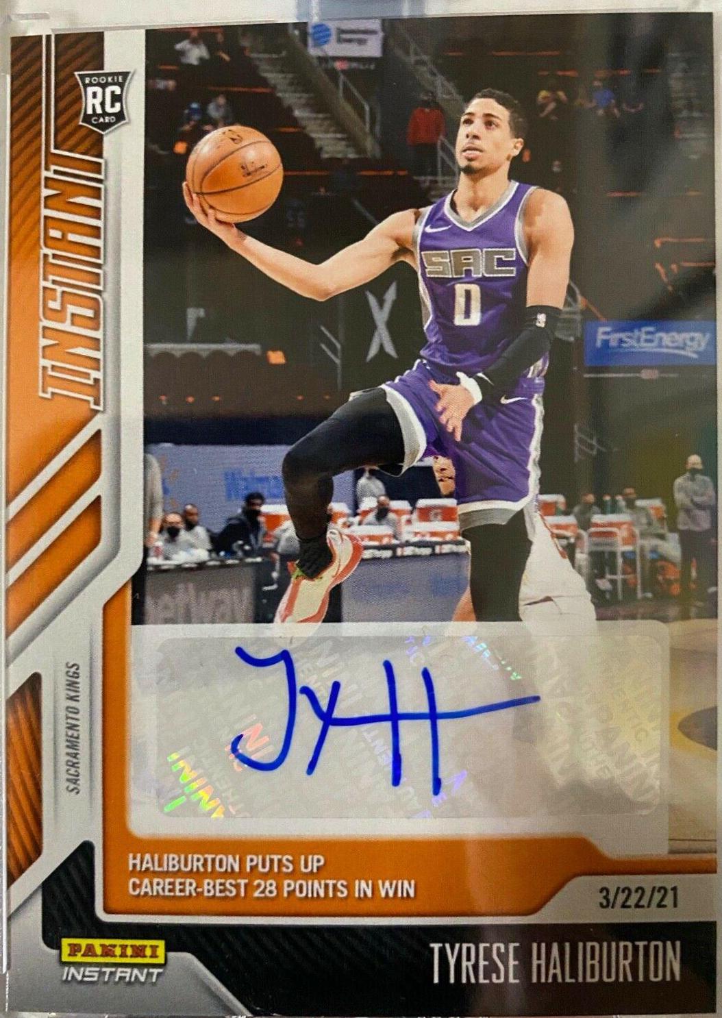 Tyrese Haliburton [Orange Autograph] #9