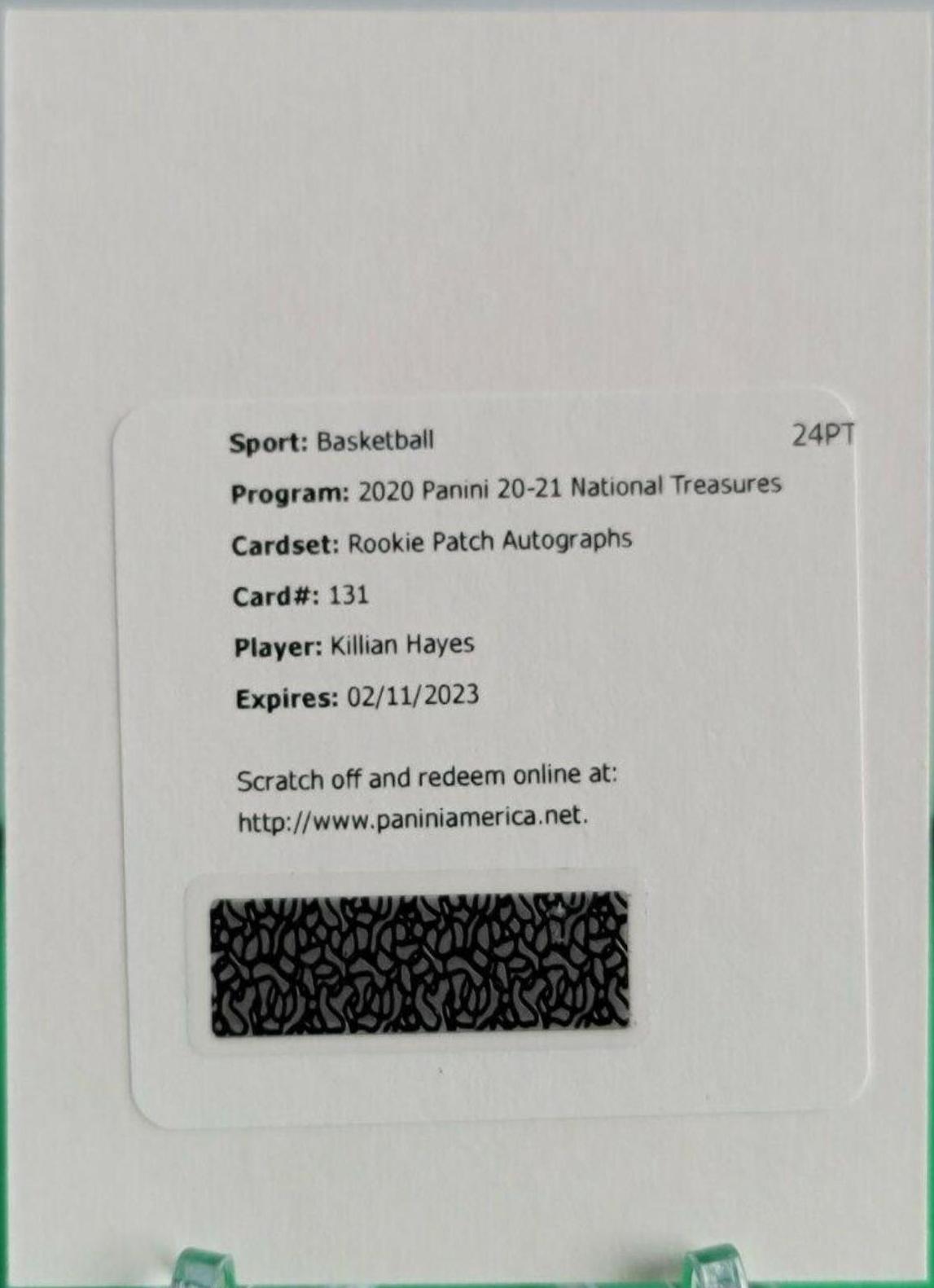Killian Hayes [Patch Autograph] #131