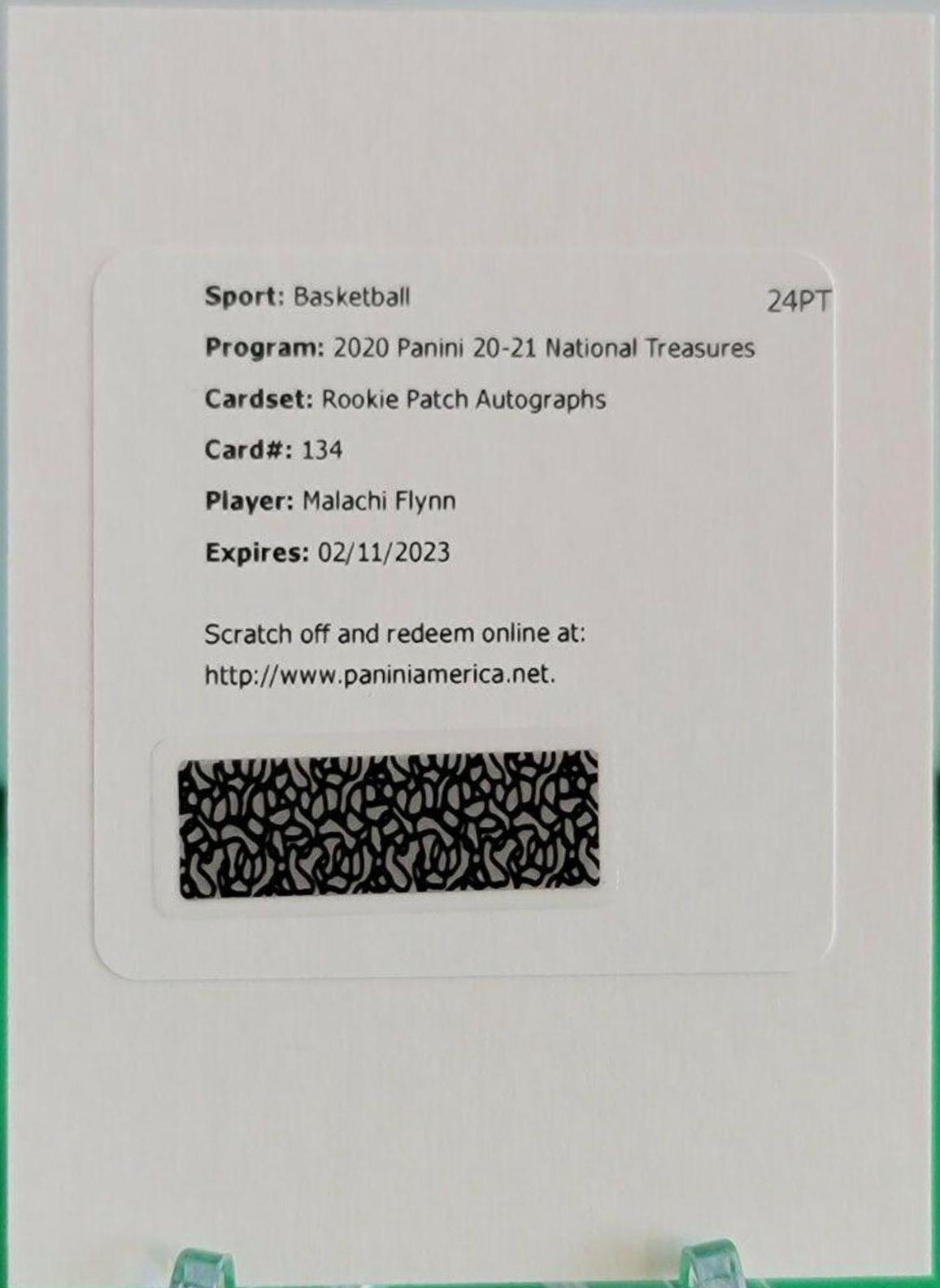 Malachi Flynn [Patch Autograph] #134