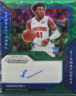 Saddiq Bey [Choice Green Prizm] #SS-SBY