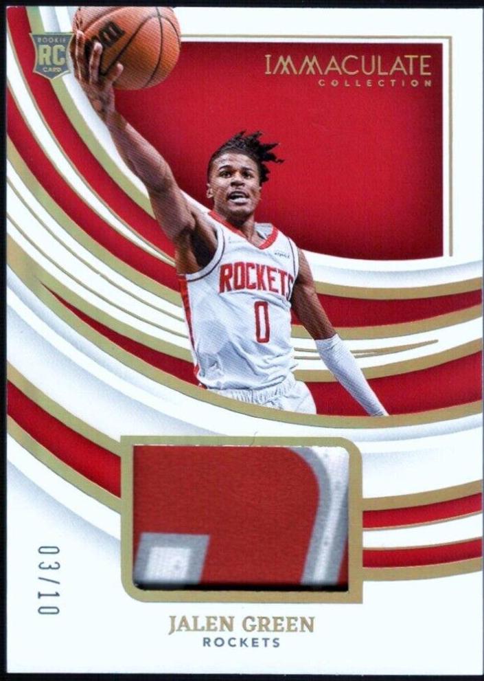 Jalen Green [Patch Autograph Gold] #101