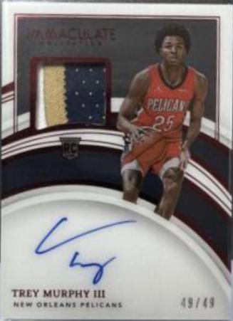 Trey Murphy III [Patch Autograph Red] #113