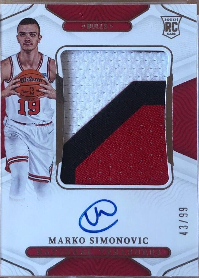 Marko Simonovic [Patch Autograph] #127