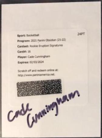 Cade Cunningham #RES-CCU