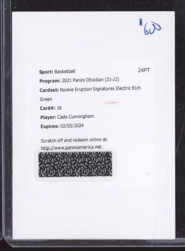 Cade Cunningham [Green] #RES-CCU
