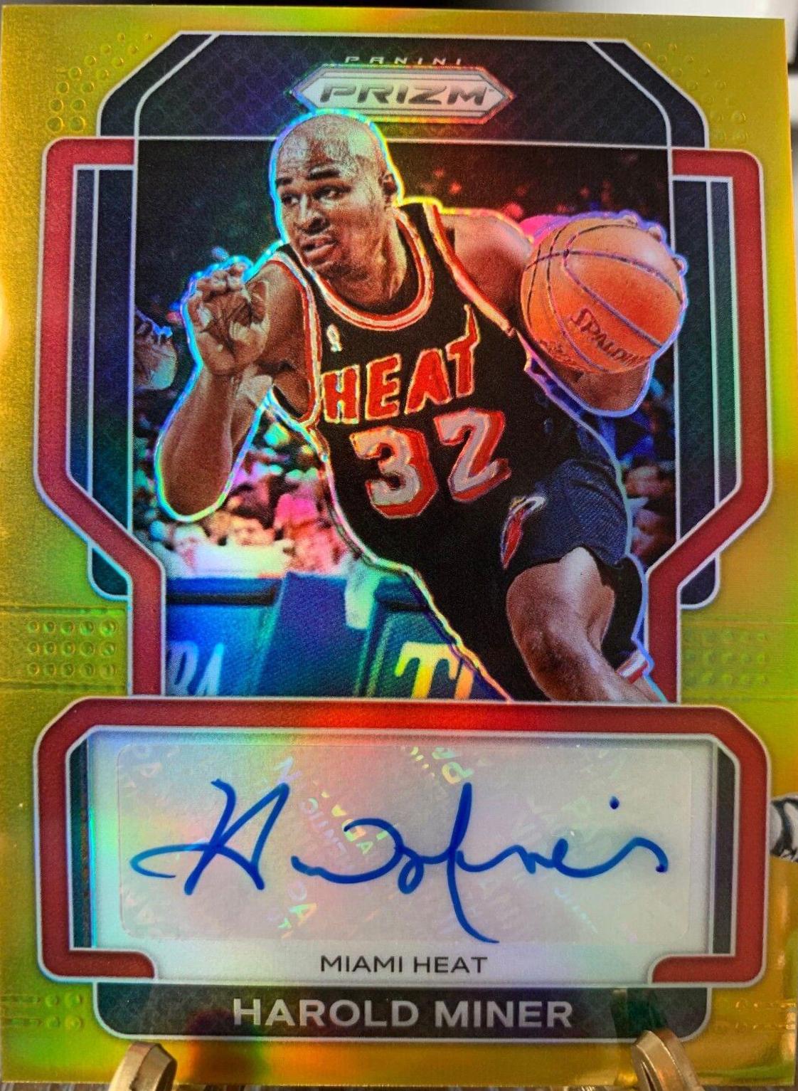 Harold Miner [Gold Prizm] #SG-HMN