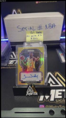 James Worthy [Gold Prizm] #SG-JWT