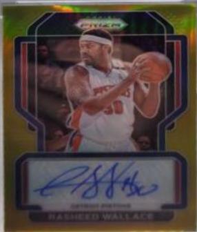Rasheed Wallace [Gold Prizm] #SG-RWL