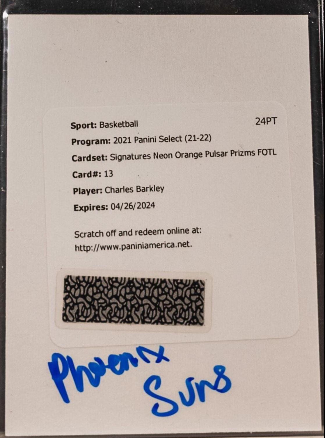 Charles Barkley [Orange Pulsar] #SG-CBK