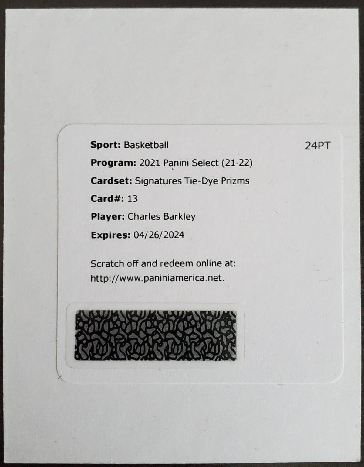 Charles Barkley [Tie Dye Prizm] #SG-CBK