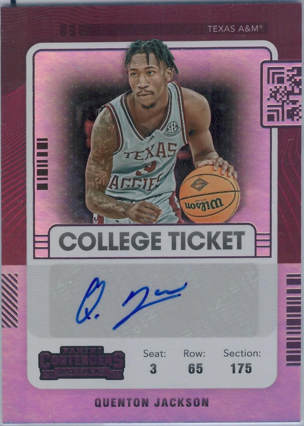Quenton Jackson [Pink] #CT-QJA