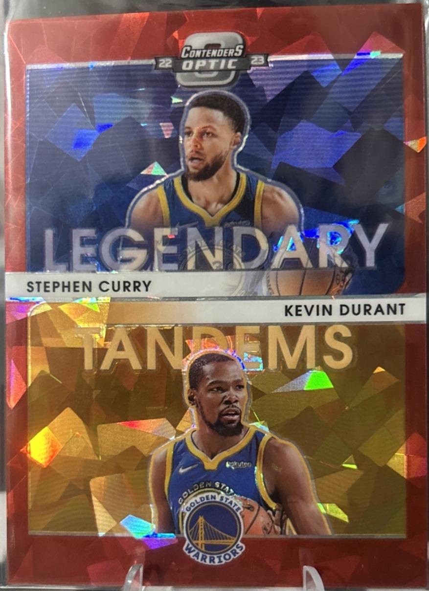 Kevin Durant, Stephen Curry [Red Cracked Ice] #1