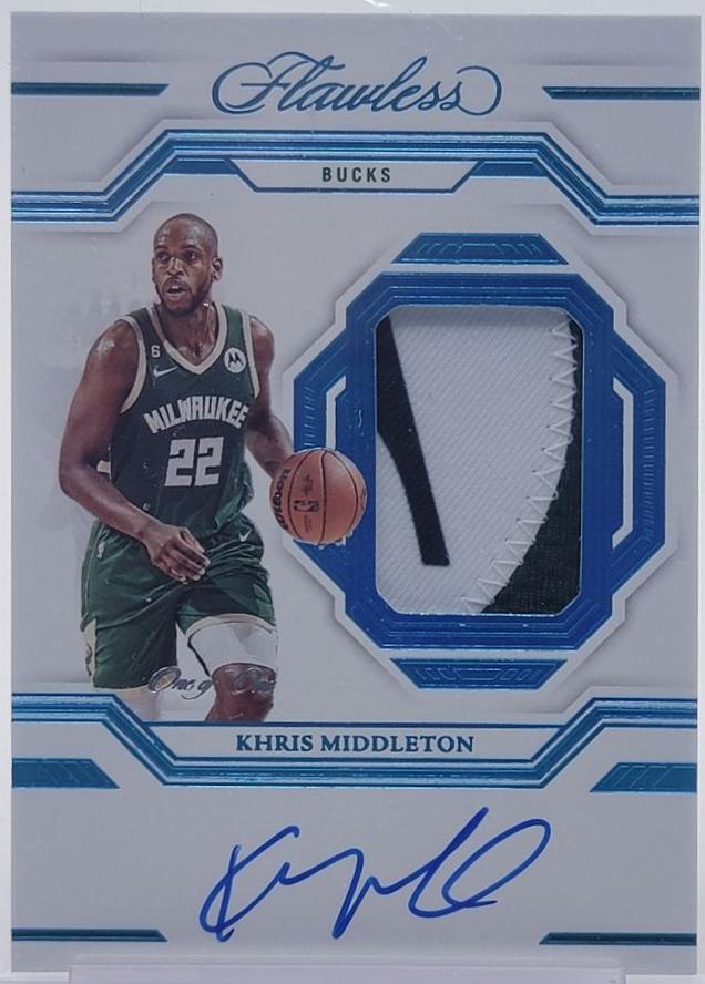 Khris Middleton [Platinum Horizontal Patch Auto] #4