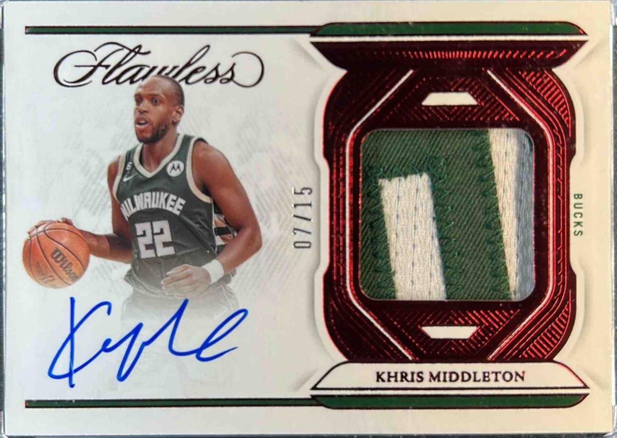 Khris Middleton [Ruby Horizontal Patch Auto] #4