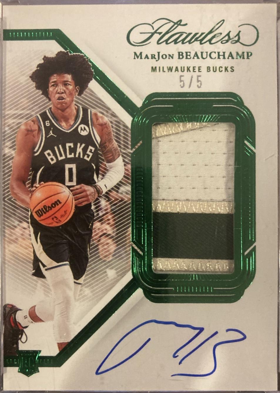 MarJon Beauchamp [Emerald Vertical Patch Auto] #20