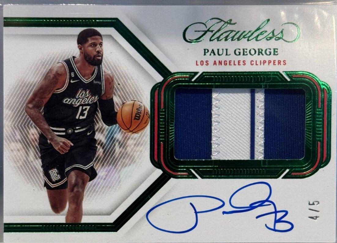 Paul George [Emerald Horizontal Patch Auto] #19