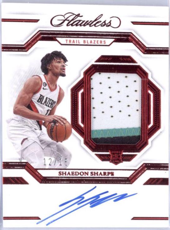 Shaedon Sharpe [Ruby Vertical Patch Auto] #2