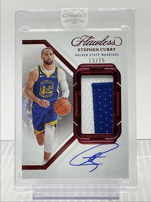 Stephen Curry [Ruby Horizontal Patch Auto] #16