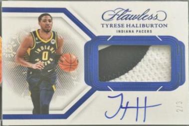 Tyrese Haliburton [Blue Horizontal Patch Auto] #12