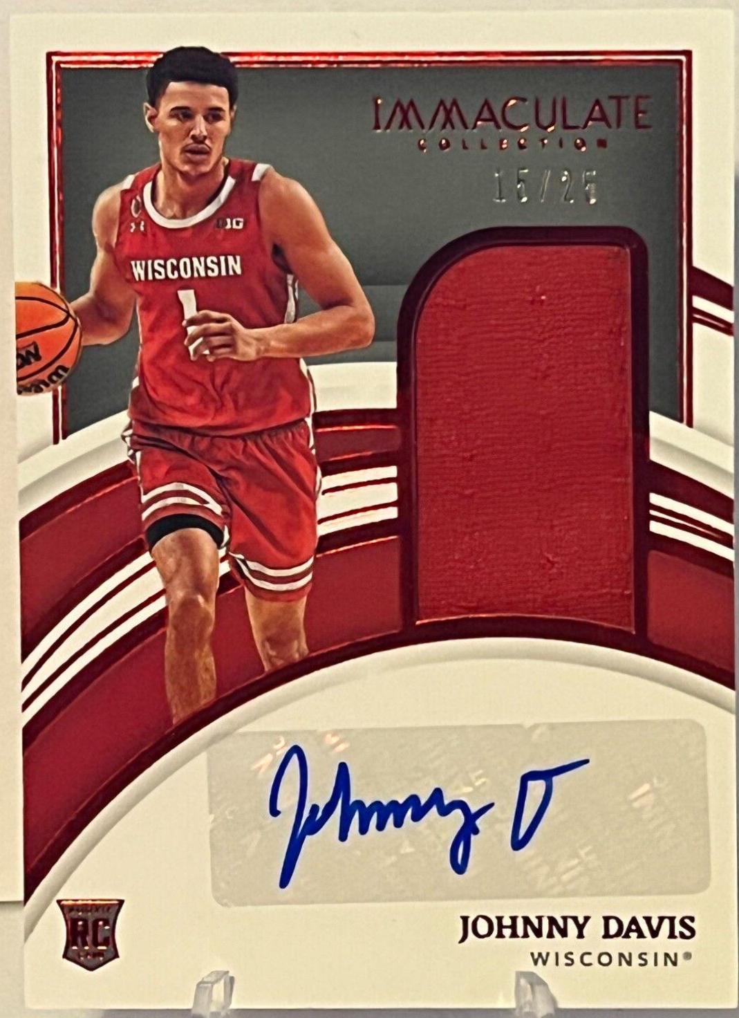 Johnny Davis [Patch Autograph Red] #44
