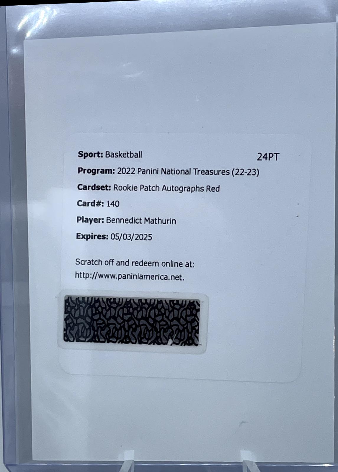 Bennedict Mathurin [Patch Autograph Red] #140