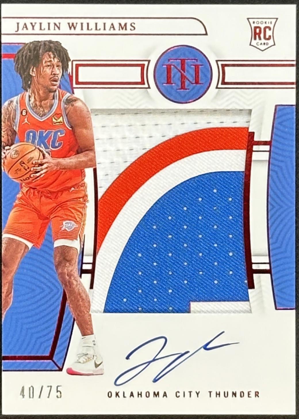 Jaylin Williams [Patch Autograph Red] #135