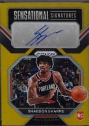 Shaedon Sharpe [Gold] #SS-SR