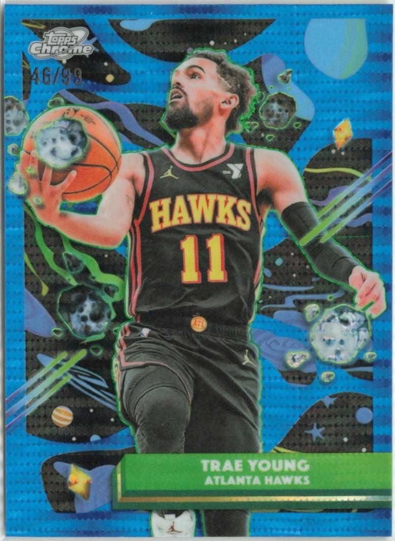 Trae Young [Blue Moon Refractor] #15