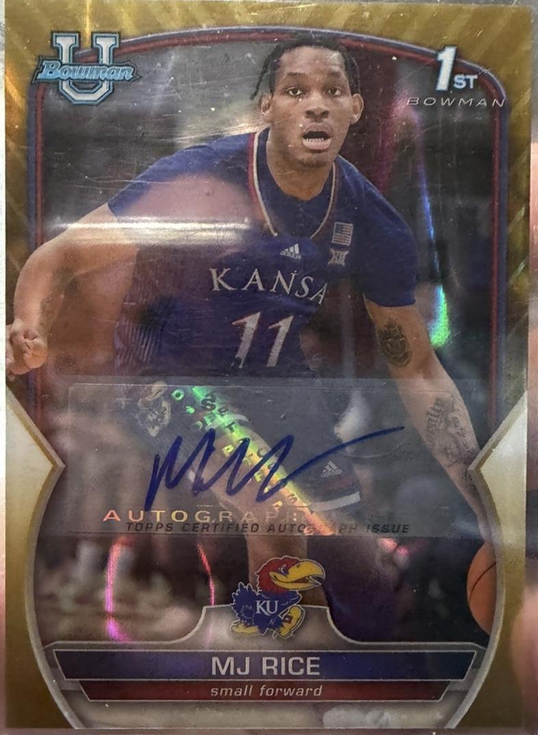 MJ Rice [Autograph Gold Lava] #56