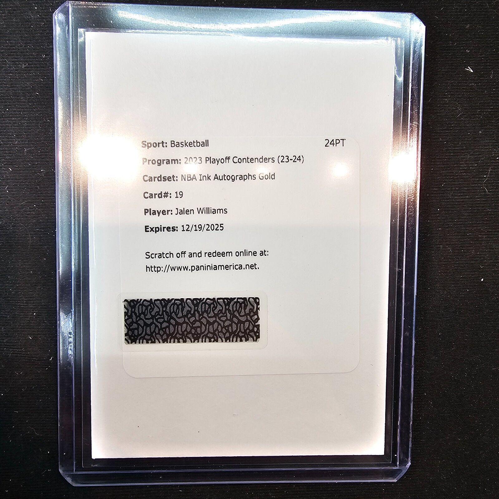 Jalen Williams [Gold] #19