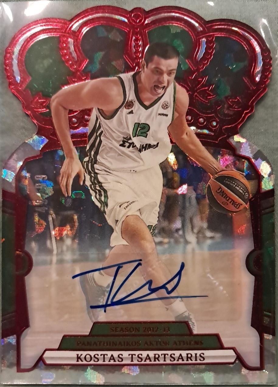 Kostas Tsartsaris [Autograph Crystal Red] #40