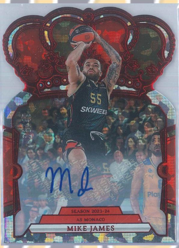 Mike James [Autograph Crystal Red] #7