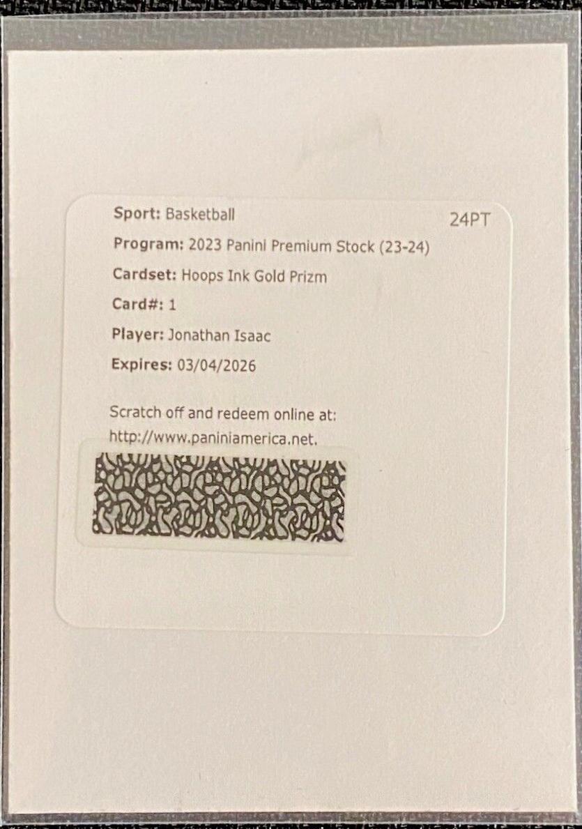 Jonathan Isaac [Gold Prizm] #1