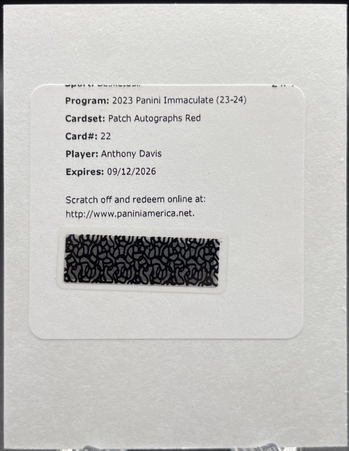 Anthony Davis [Red] #22